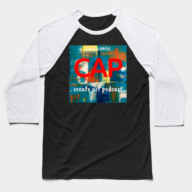 CAP Logo Baseball T-Shirt by Create Art Podcast